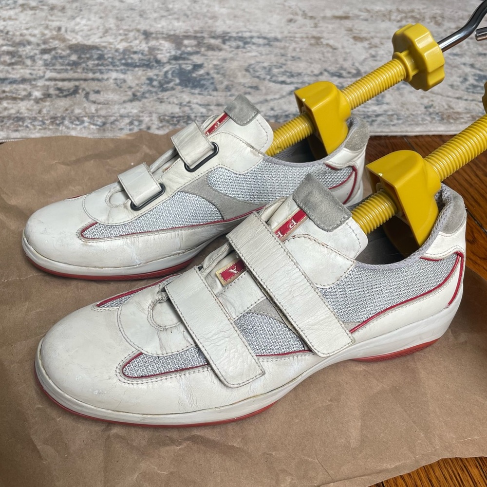 VINTAGE PRADA Velcro Trainers Tennis Shoes